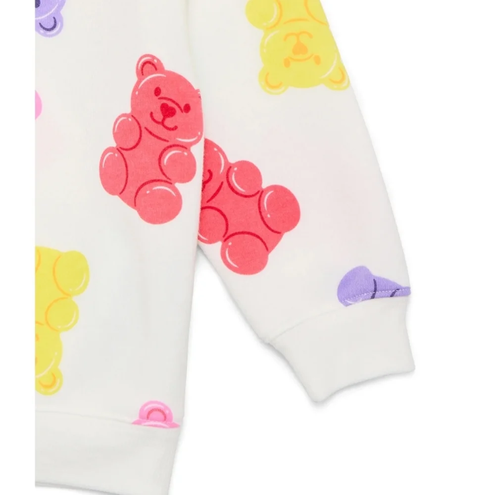 Toddler Girls Allover Print Crewneck Sweatshirt